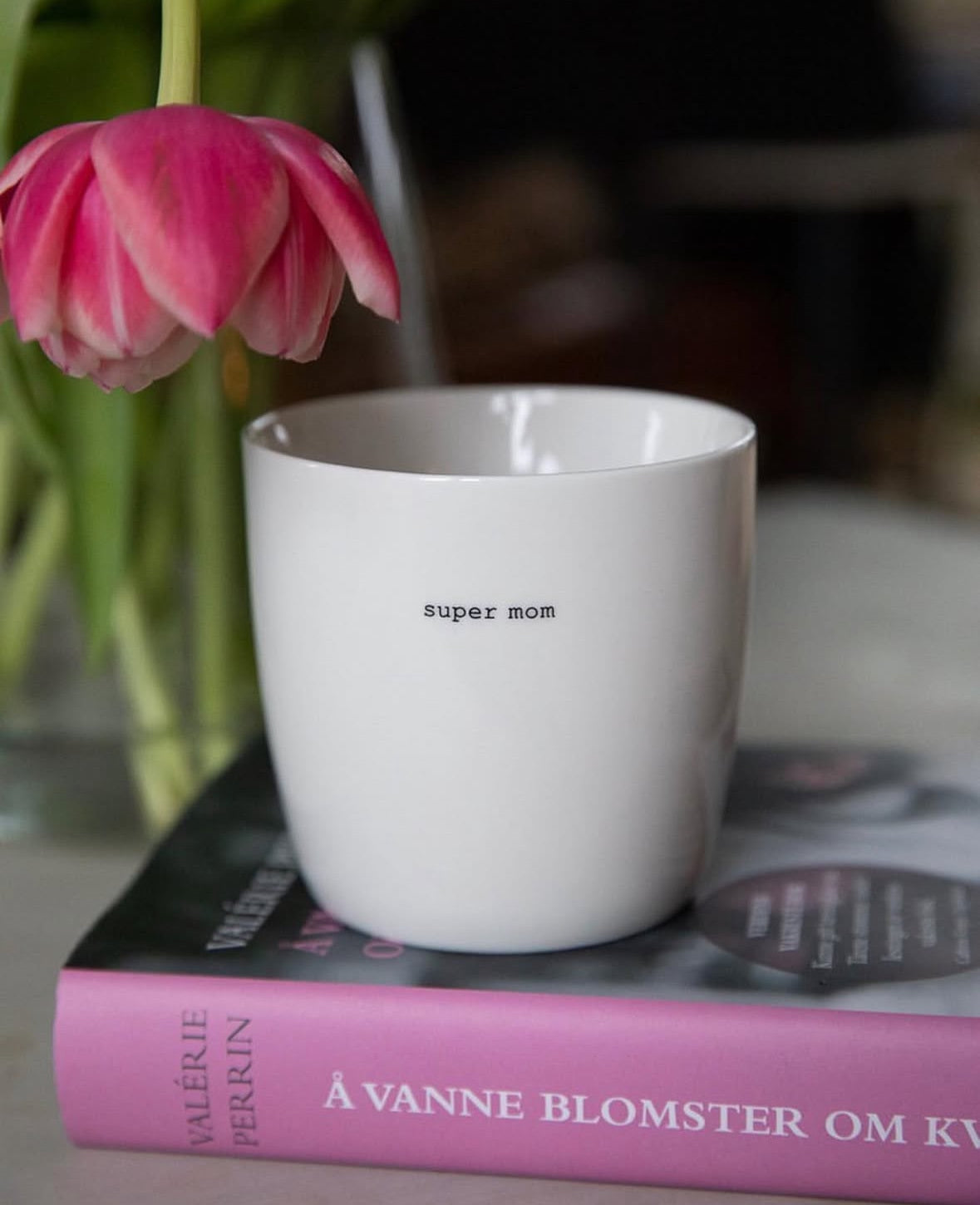 sögne mug white  super mom