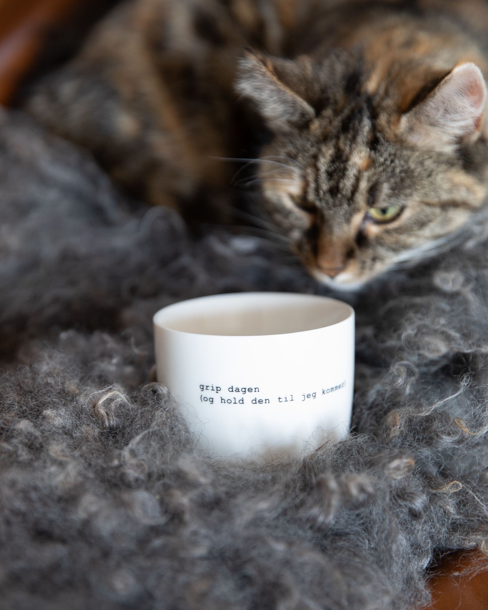 sögne mug Trygve Skaug white  grip dagen