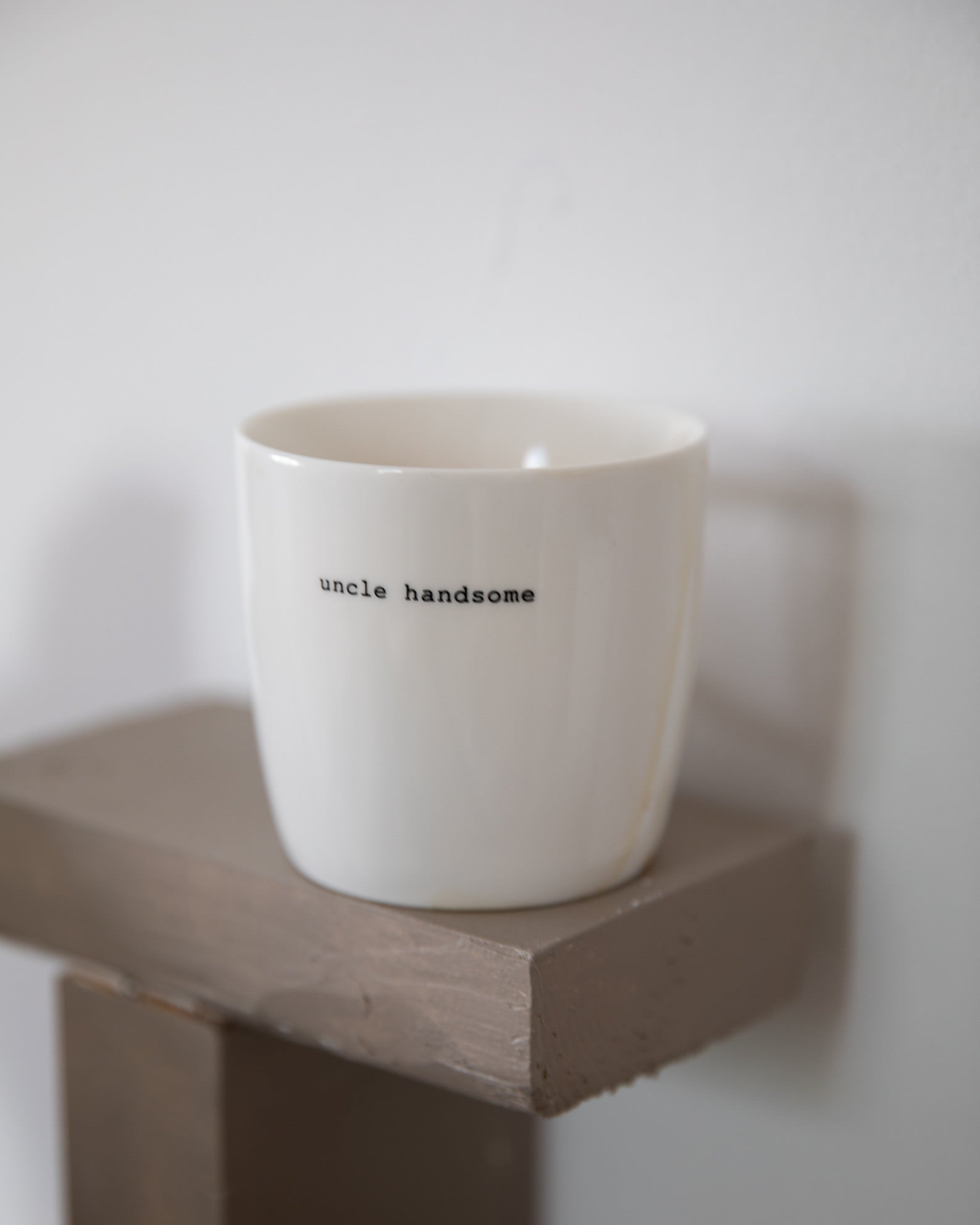 sögne mug white  uncle handsome